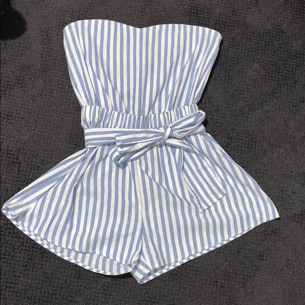 Striped romper